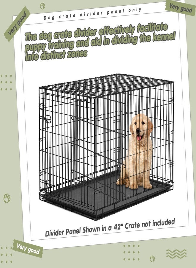 Tandefio 2 Pack Dog Crate Divider Panel for 24 Inch Crates - Adjustable Metal Pet Kennel Divider for Large, Medium & Small Dogs | Easy Installation & Secure Design (15.4 x 16.9 Inches) - Image 4